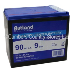 Rutland Electric Fence Battery 9v 90Ah