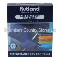 Rutland Gate Break Post Insulators 2 Pack