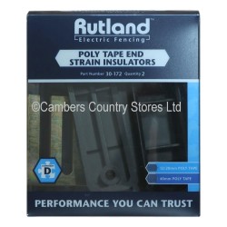Rutland Poly Tape End Strain Insulators 2 Pack