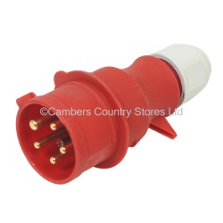 Three Phase Site Plug Red 415v 16 Amp 5 Pin