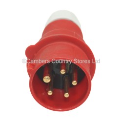 Three Phase Site Plug Red 415v 16 Amp 5 Pin