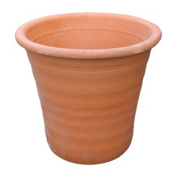Yorkshire Pots Terracotta Ribbed Flowerpot Medium